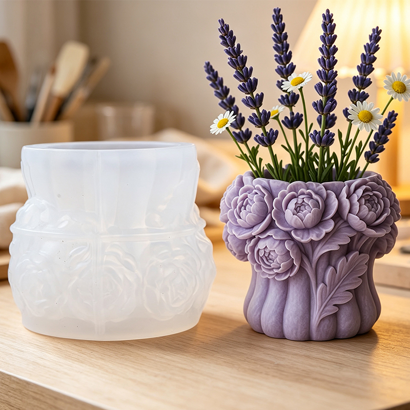 Florist Supply Vases - Molde de Silicone 3D para Vaso