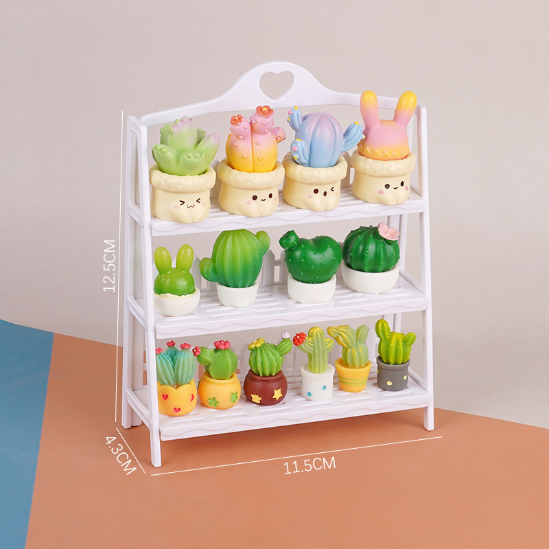 Supply Florist - 1pc 1/12 casa de bonecas prateleira