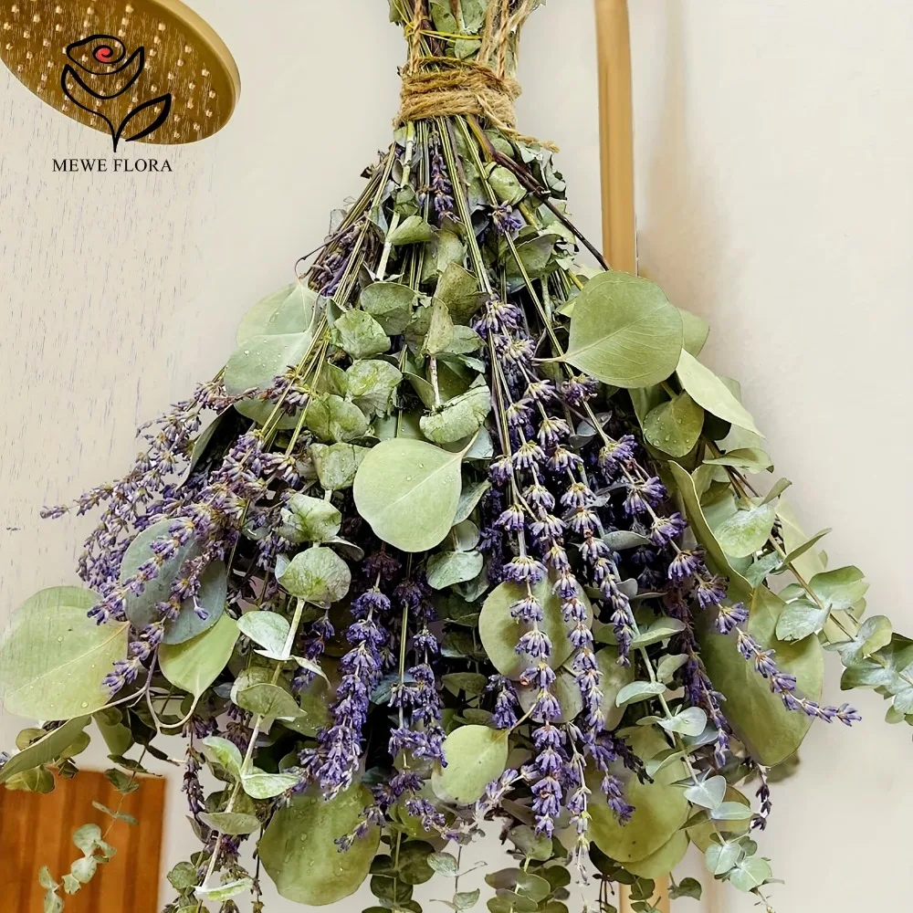 Eucalyptus Preserved - 30 peças flores secas preservadas folhas