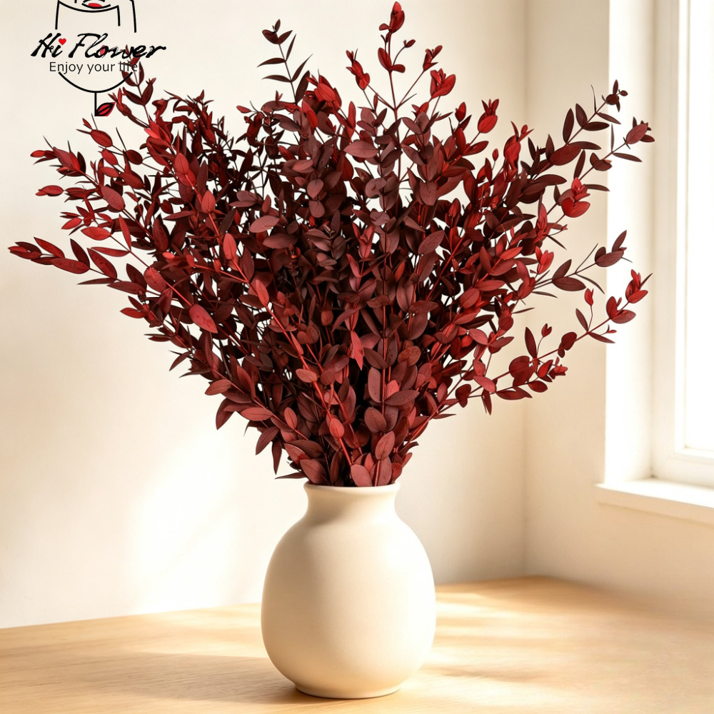 Florist Supply Vases - Flores Secas Naturais, Buquê de Eucalipto,