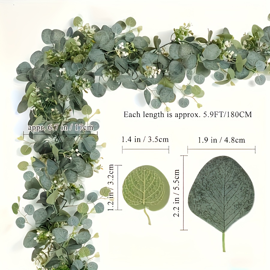 Grinalda de eucalipto artifici - Eucalyptus Preserved avaliação e preço